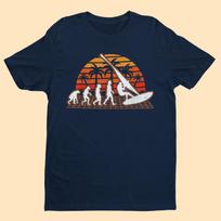 Evolution of Windsurfing T-Shirt: Darwin Style Surfing Tee 2XL