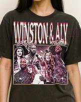 Winston Bishop And Aly Nelson Shirt, 90s Vintage Retro Bootleg Winston Bishop Aly Nelson T-Shirt, Sitcom Couple Tee, TV Romance Fan Shirt 2XL