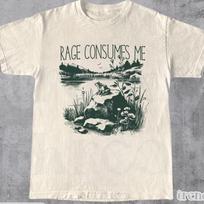 Rage Consumes Me Shirt, Frog Pond Shirt, Vintage Style Unisex T-Shirt, Meme Frog Shirt, Funny Frog Retro Shirt, Nature Lover Gift 4XL