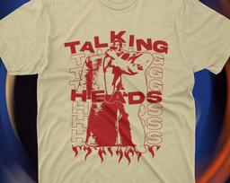 Vintage Alternative Rock Pop Culture Talking Heads Tee: 80s New Wave Concert Shirt L