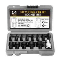 Convenient Hex Bit Impact Socket Set Easy to Use &Store Hardened Chromium Steel 1