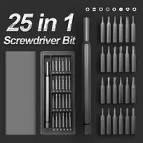UF Tool 25-in-1 Magnetic Screwdriver Set - Precision Repair Kit for Phone, Computer & Electronics - 24 Detachable Steel Bits
