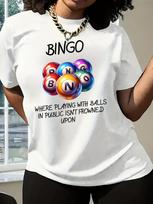 Bingo Balls Graphic T-shirt. Where Playing XXXXL