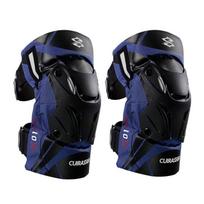CUIRASSIER Protective Motorbike Kneepads Motorcycle Knee Pads MX Protector Adjustable Racing Guards Protection Night Reflective tamsiai mėlyna spalva