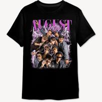 August Moon Retro Band Photo T-shirt L
