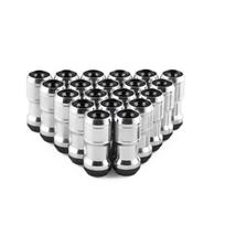 Neo Chrome Concealed Heptagon Formula Steel Wheels Lock Lug Nuts M12x1.25 juoda