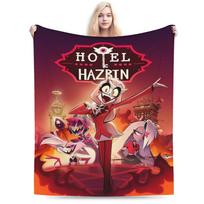 hazbines hoteles alastor vox 2 Blankets Fleece Multifunction Soft Throw Blanket for Bedding Rug Piece Size: 75*100cm, Weight: 230 GSM