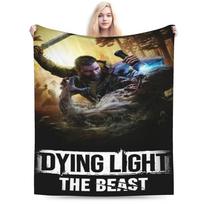 Funny Dying Light The Beast game Blankets Ultra-Soft Fleece Comfortable Throw Blanket Machine Washable Size: 75*100cm, Weight: 230 GSM