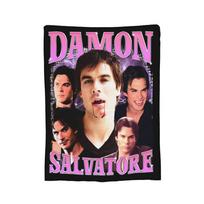 Damon Salvatore Ian Somerhalder Blankets Coral Fleece Plush Winter Ultra-Soft Throw Blanket for Sofa Office Rug Piece Size: 75*100cm, Weight: 230 GSM