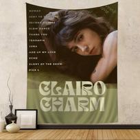 Singer CClairo Cartoon Tapestry Bohemian Wall Tapestries Mandala Wall Hanging Sheets 100X70CM