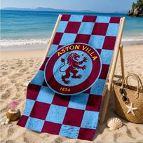 Aston Villa Crest Design Beach Towel, Quick-drying, Easy to Care for, Suitable for Both Fitness and Beach Vacations,Sports Essential 70cmx140cm(27x55inch)
