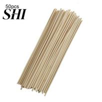 50 vnt. Bambuko augalų auginimo pagalbinės lazdelės sodo vazoninių gėlių lazdelių strypų įrankiai 50pcs