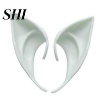 Emulsion 1 Pair Skin-friendly Elf Ears Breathable Angel Cosplay Costume Latex Halloween Decoration Fairy 3