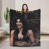 Rhea Ripley Antklodė Kokybiška Super Šilta Mesti Antklodę Žiemos Dekoratyvinė Namų Dekoras Juokinga Lovatiesė 75X95CM
