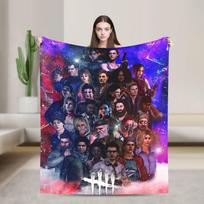 Deads by Daylights Antklodė Šilta Minkšta Naujoviška Pliušinė Mėtoma Antklodė Sofai Kėdei Kelionei Biurui Flanelinė Paklodė Lovos Užvalkalas 75X95CM