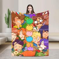 Stardew Valley Gyvūnai Vištos Antklodė Šilta Minkšta Pliušinė Mėtoma Antklodė Sofai Kėdei Dekoratyvinė Flanelinė Lovatiesė Lovos Užvalkalas 75X95CM
