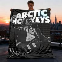 1 vnt. Arctic Monkeys gitaristo plakatas Lauko flanelės pledas, Jaukus ir šiltas minkštas Žaismingas dizainas, Miegui, stovyklavimui, 75X95CM