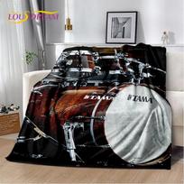 3D muzikos instrumentai TAMA būgnų komplektas Būgnų komplektas pledas, minkštas pledas namams miegamojo lovai sofai piknikui kelionei biurui, uždangalas, dovana 75X95CM