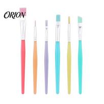 Acrylic Painting Brushes 6PCS Paint Brush, with Candy Colored Design, Flexible Nylon Fine Art for Bristles Watercolor Oil