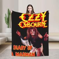 Ozzy Osbourne   Antklodė Šilta Minkšta Naujoviška Pliušinė Mėtoma Antklodė Vaikams Namų Dekoras Flanelinė Paklodė Lovos Užvalkalas 75X95CM