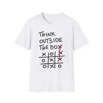 Think Outside the Box T-Shirt | Tic Tac Toe Graphic XL