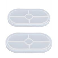 Raised Rim Silicone Tray Mold Silicone Epoxy Resin Mold DIY Silicone Mold  Small Item Crafting skaidri