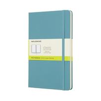 Moleskine Classic Large Size x Leaf QP062B35 Notebook, Hardcover, Plain, (13cm 21cm), Blue,