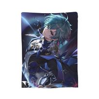 Lohen Game Velvet Throw Blankets Genshins Impacts Blankets for Bedding Office Soft Bedspread Size: 75*100cm, Weight: 230 GSM