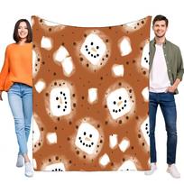 Cozy Marshmallow Pattern Blanket Soft Warm Bed Sofa Throw Lightweight Perfect for Home Decor and Birthdays, Ideal Gift for Famil Size: 75*100cm, Weight: 230 GSM