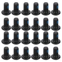 24pcs ZTTO Bicycle Disc Brake Screws T25 Colorful Bolts M5x10mm0.4in Steel Wear ResistanceRed
