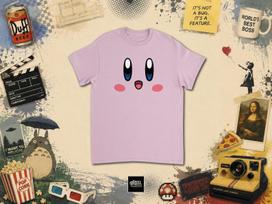 T shirt | Kirby T shirt | Cute Kawaii Gaming Tee | Retro Gamer Shirt | Minimalist Character Face Design | kawaii tee | Gift idea for gamer 3XL