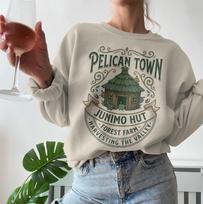 Stardew Valley Gaming Pelican Town Junimo Hut Forest Farm Harvesting The Valley Indie Video Game Art Stardew Valley Gift Cozy Games Lover 2XL
