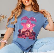 Stardew Valley Junimo Shirt Cozy Pixel Art TShirt T-shirt Stardew Game Gift Indie Video Game Merch Gamer Girl Gift Moonlight Jellies L