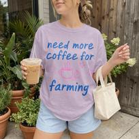 Stardew Valley Shirt Need More Coffee Farming TShirt T-shirt Pixel Art Cozy Gamer Gift Gaming Stardew Merch Video Game Tee Indie Farm 3XL