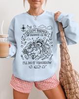 Stardew Valley Shirt Sleepy Farmer Cozy Game T-Shirt T-shirt Indie Video Game Gift for Gamers Funny Pixel Art Farm Life Apparel XL