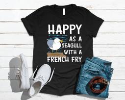 Seagull Funny French Fry Beach Bird, T-Shirt, Tank Top, T-shirt, T-shirt,T-shirt, Apparel Gift XL