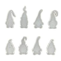 8 Pcs/Set Gnome Dwarf Resin Mold Epoxy Silicone Mold DIY Necklace Jewelry Making 1
