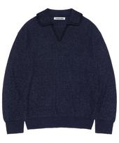 Viva Studio Two Tone Collar Knit [Navy] S