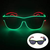 Nauji šaunūs belaidžiai šviečiantys LED akiniai, šviečiantys neoniniai akiniai vestuvėms, Rave festivaliui, vakarėliui, diskotekai, klubui, dovanai L blue