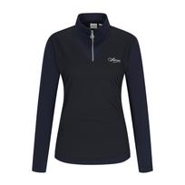 Superior Women'S Layered Half-Zip T-Shirt Navy (Iw0Fttt10149) Navy.Iw0Fttt10149/095