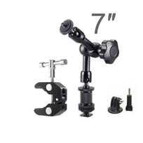 Car Action Camera Mount Bracket Fixation Gopro Car Mount Sports Camera Support for Go Pro Hero 10 9 8 7 6 5 DJI Osmo Insta360 7 inches