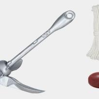 Kayak Anchor Kit 3.5 lb Paddle Board Anchor Kit with 26.2 ft Rope and Buoy Folding Small Boat Anchor with Storage Bag 1.5 kg20M rope