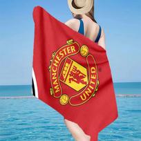 Manchester Crest Microfiber Beach Towel, Lightweight And Quick-Dry, for Summer Travel, Beach Essential, Swimming Pool 70cmx140cm(27x55inch)