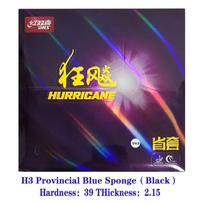DHS Hurricane 3 Provincial Blue Sponge Table Tennis Rubber Pips-in Original DHS Ping Pong Sponge Professional Rubber Black H39 T2.15