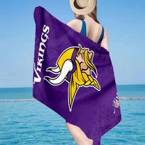 Vikings Team Spirit Microfiber Beach Towel, Lightweight And Quick-Dry, for Summer Travel, Beach Essential, Swimming Pool 70cmx140cm(27x55inch)