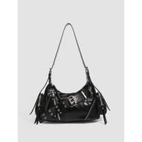 Hot Girl Motorcycle Bag - Single Shoulder Crossbody Bag with Multiple Pockets and Large Capacity Tote Bag juoda