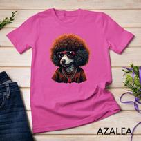 Funny Poodle Dog Miniature Poodle Toy Poodle Retro Sunset T-Shirt Unisex T-shirt 9 S