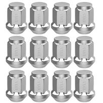 20pcs Racing Wheel Nuts Steel Universal Car Wheel Lug Nuts Auto Bolt Head Cover M12x1.5 / M12x1.25 For Nissan Toyota Honda Ford M12x1.25 sidabras