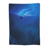 Subnautica - Ghost Leviathan Blankets Soft Warm Flannel Throw Blanket Plush for Bed Living room Picnic Travel Home Couch Size: 75*100cm, Weight: 230 GSM
