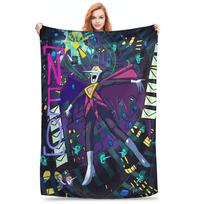Spamton Neo Artwork Deltarune Games Blanket Multiple Sizes Soft Fuzzy Plush Throw Blankets for Couch Sofa and Bed Size: 75*100cm, Weight: 230 GSM